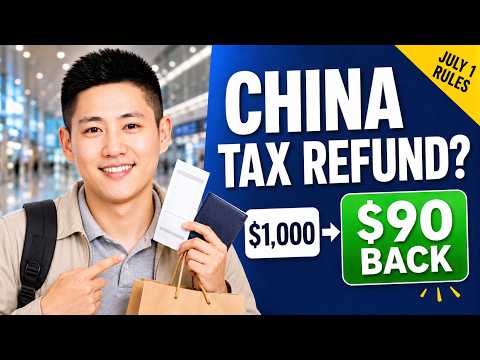 China Tax Refund for Tourists 2026: New July 1 Rules Explained