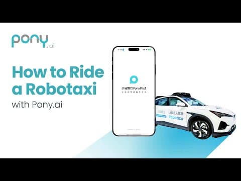 How to Ride a Robotaxi with Pony.ai